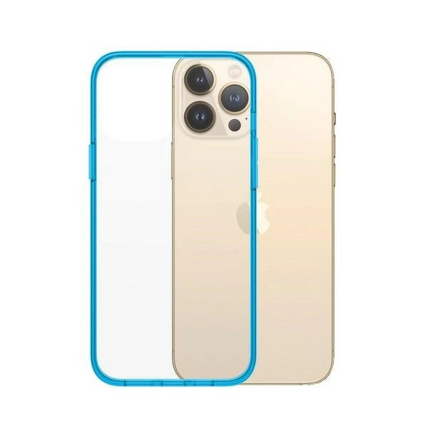 PanzerGlass ClearCase Antibakteriel Military Grade Certified Case til iPhone 13 Pro Max - Transparent Blue