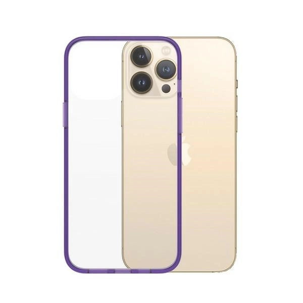 PanzerGlass ClearCase antibakteriel Military Grade certificeret sag til iPhone 13 Pro Max - gennemsigtig lilla