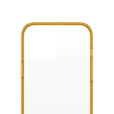 PanzerGlass ClearCase Antibakteriel Military Grade Certified Case til iPhone 13 Pro Max - Gult gennemsigtigt