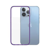PanzerGlass ClearCase antibakteriel Military Grade certificeret sag til iPhone 13 Pro - gennemsigtig lilla