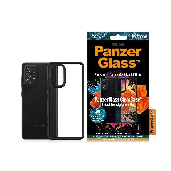 PanzerGlass ClearCase til Samsung Galaxy A72 - gennemsigtig og sort