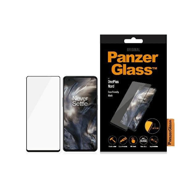 PanzerGlass E2E Super+ hærdet glas til OnePlus Nord - med sort ramme