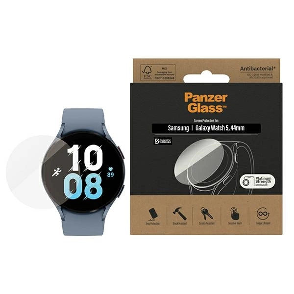 Antibakteriel PanzerGlass skærmbeskytter til Samsung Galaxy Watch Classic 5 44 mm