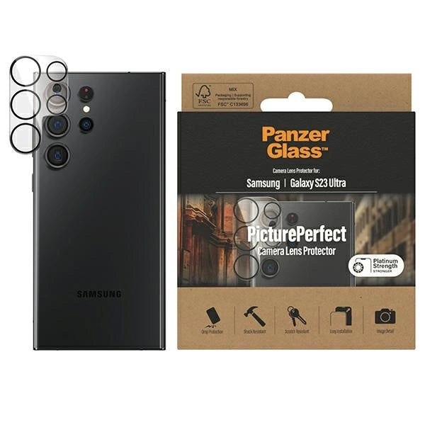 PanzerGlass Picture Perfekt kamerabeskyttelse til Samsung Galaxy S23 Ultra
