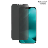 PanzerGlass Ultra-Wide Fit tempereret glas antibakterielt privatliv med Positioner til iPhone 14 Plus / 13 Pro Max