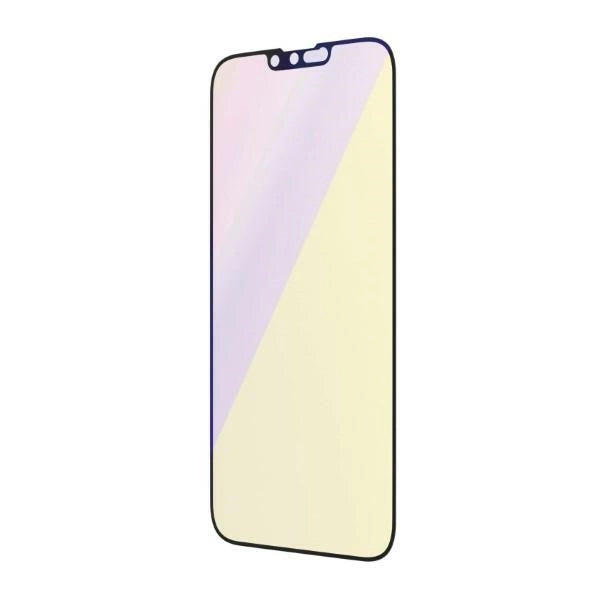 PanzerGlass Ultra-Wide Fit antibakterielt tempereret glas med blå lysfilter og positioner til iPhone 14 Plus / 13 Pro Max