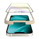 PanzerGlass Ultra-Wide Fit antibakterielt tempereret glas med blå lysfilter og positioner til iPhone 14 Plus / 13 Pro Max