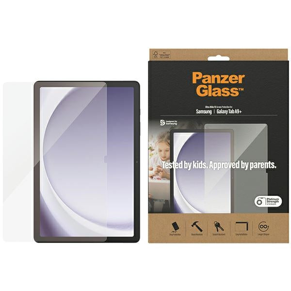 PanzerGlass Ultra-Wide Fit hærdet glas til Samsung Galaxy Tab A9+