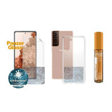 PanzerGlass beskyttelsessæt til Samsung Galaxy S21+ TPU folie + ClearCase + rengøringsvæske 30 ml