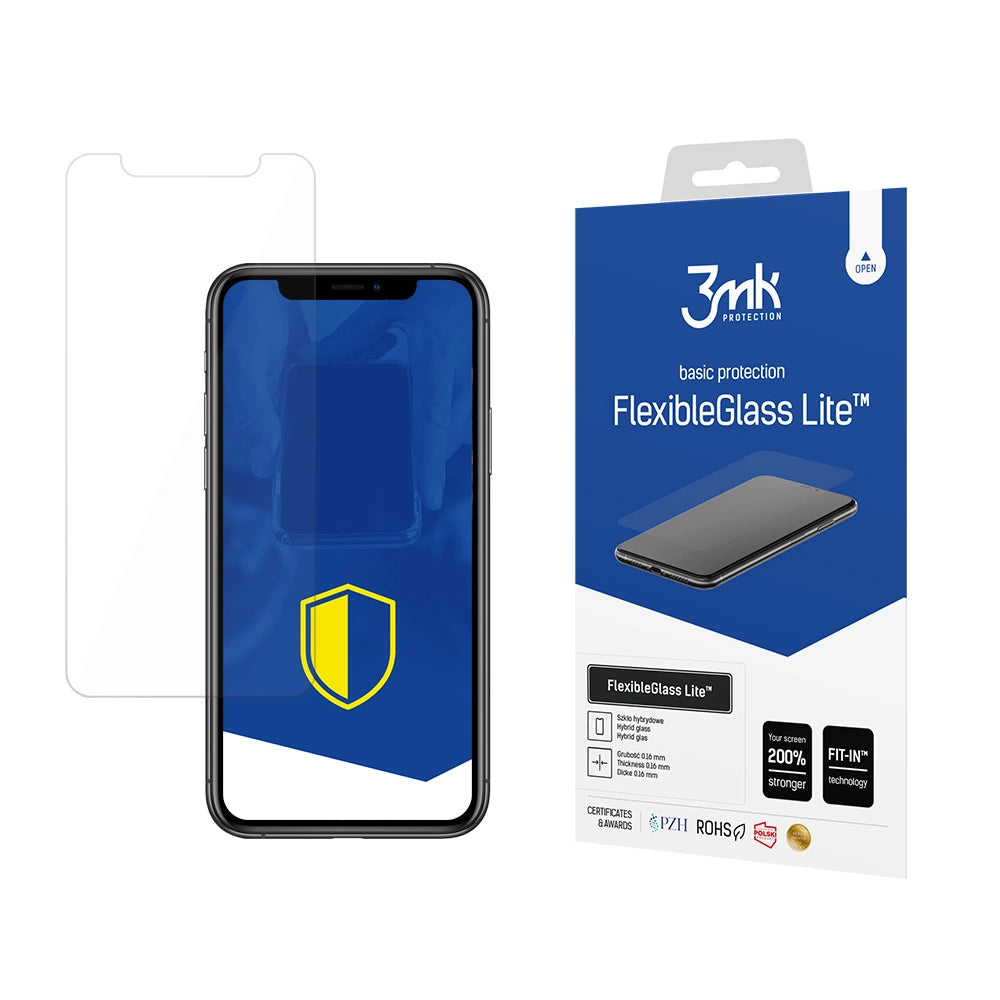 Hybridglas 3mk FlexibleGlass LiteTM til iPhone X / XS / 11 Pro