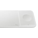 Samsung Trio EP-P6300TWEGEU 3in1 induktiv oplader til telefon / Galaxy Watch / Buds - hvid + strømoplader + kabel