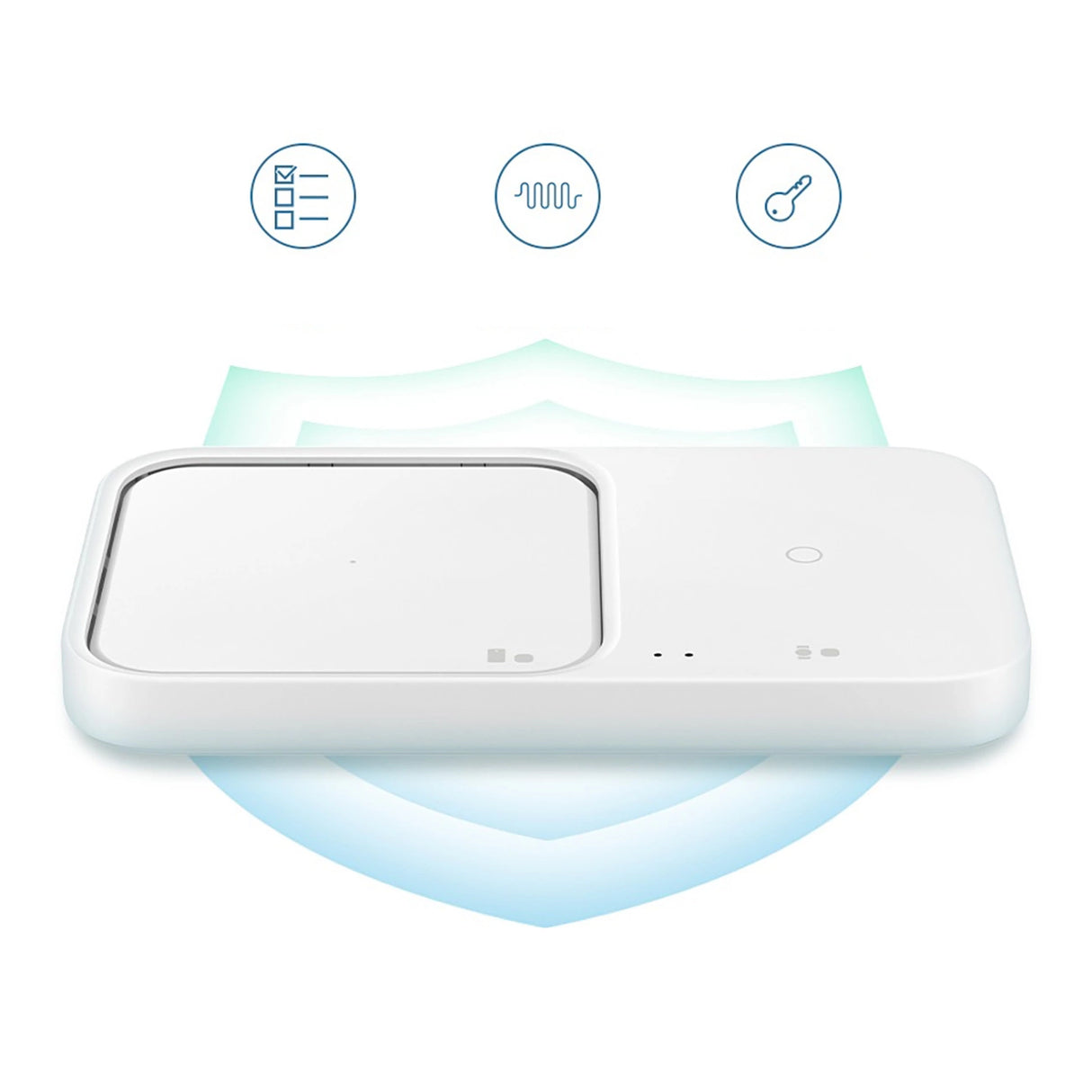 Samsung Wireless Charger Duo EP-P5400TWEGEU induktiv oplader 15W - hvid + netoplader + kabel
