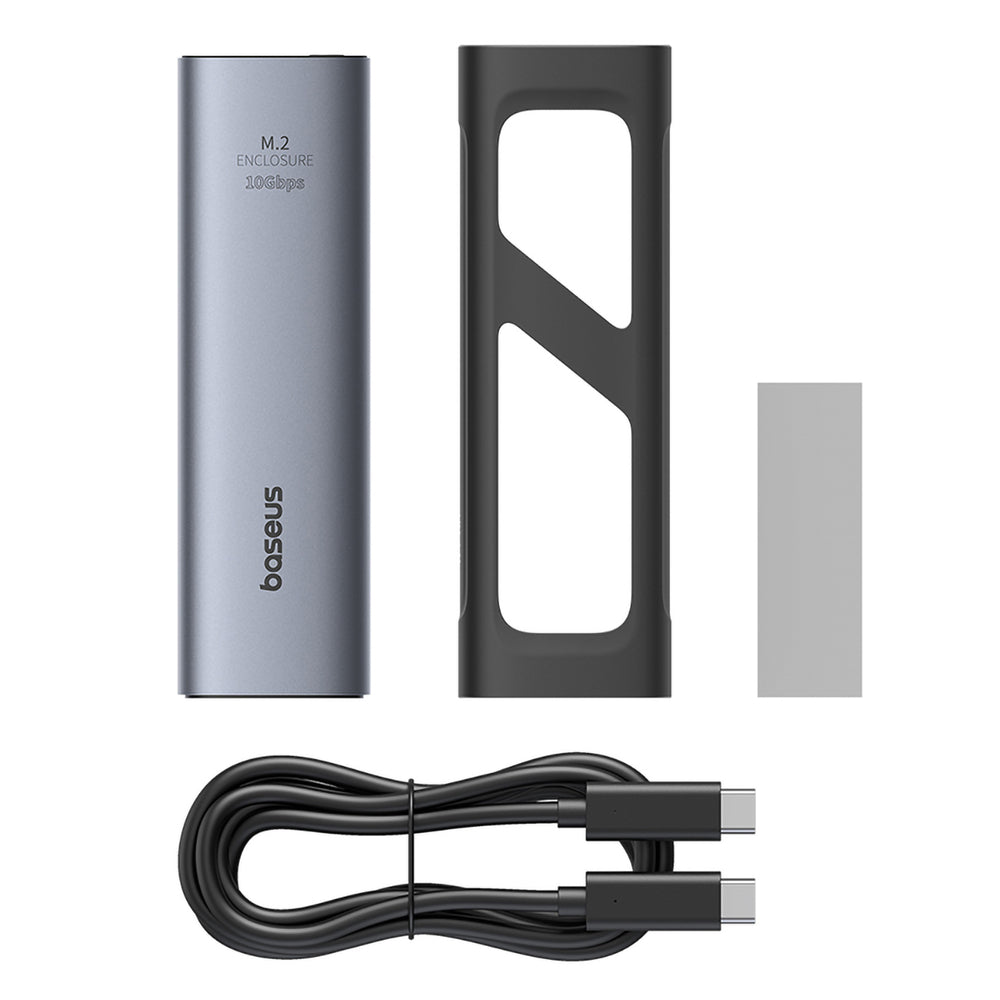 Baseus FlyJoy M.2 NVMe 10Gb/s SSD Caddy - Grå