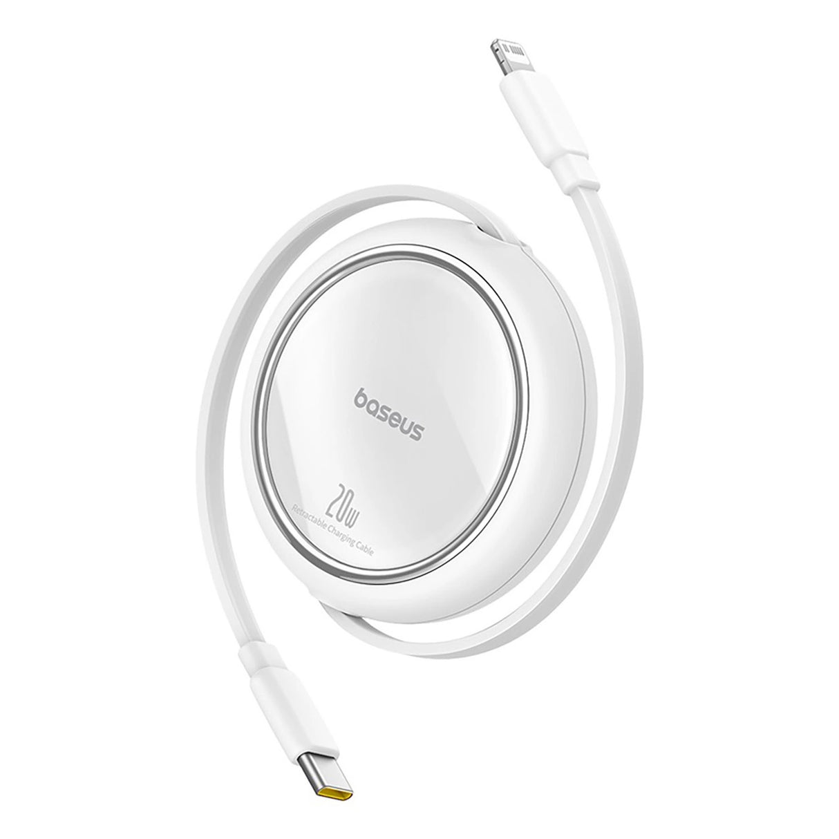 Baseus Free2Pull Kabel Retractable USB-C / Lightning 20W 1m - Hvid