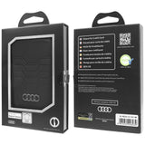 MagSafe Magnetisk Audi Ledder Wallet Card med stativ - sort