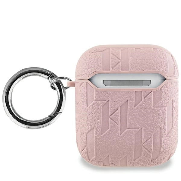 Karl Lagerfeld Monogram Karl & Choupette Head case for AirPods 1 / 2 - pink