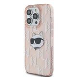 Karl Lagerfeld IML Choupette Head & Monogram case for iPhone 13 Pro Max - pink