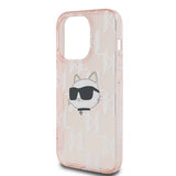 Karl Lagerfeld IML Choupette Head & Monogram case for iPhone 13 Pro Max - pink