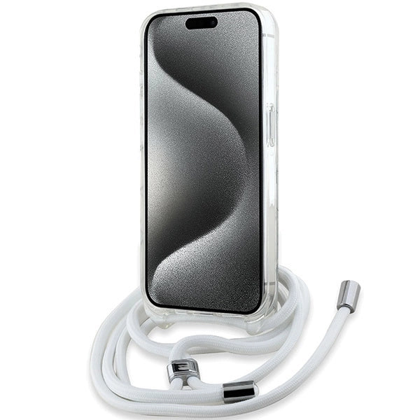 Karl Lagerfeld Crossbody IML Karl Head MagSafe case for iPhone 15 Pro - transparent