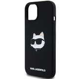 Karl Lagerfeld Silicone Choupette Head MagSafe Case for iPhone 15 Plus / 14 Plus - Black