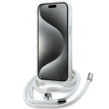 Karl Lagerfeld IML Crossbody Monogram Karl & Choupette Head MagSafe Case for iPhone 15 / 14 / 13 - Transparent