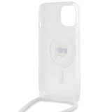 Karl Lagerfeld Crossbody IML Karl Head MagSafe case for iPhone 15 / 14 / 13 - transparent