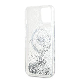 Karl Lagerfeld Liquid Glitter Choupette Head MagSafe case for iPhone 15 / 14 / 13 - transparent