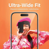 PanzerGlass Bundle 3in1 sæt gennemsigtigt etui + folie + kameraomslag til iPhone 15