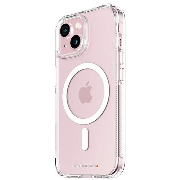 PanzerGlass HardCase med MagSafe med D3O og Military Grade Certification til iPhone 15/14/13 - Transparent