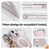 PanzerGlass HardCase med MagSafe med D3O og Military Grade Certification til iPhone 15/14/13 - Transparent