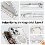 PanzerGlass HardCase med MagSafe med D3O og Military Grade Certified for iPhone 15 Pro - Transparent