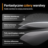 PanzerGlass Ultra-Wide Fit tempereret glas med glans og blå lysfilter med positioner til iPhone 15 Pro