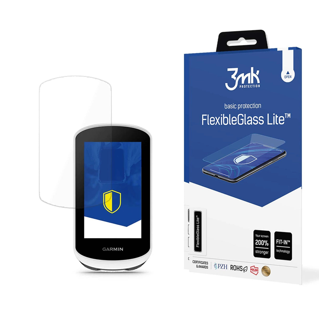 3mk FlexibleGlass LiteTM hybridglas på Garmin Edge Explore 2
