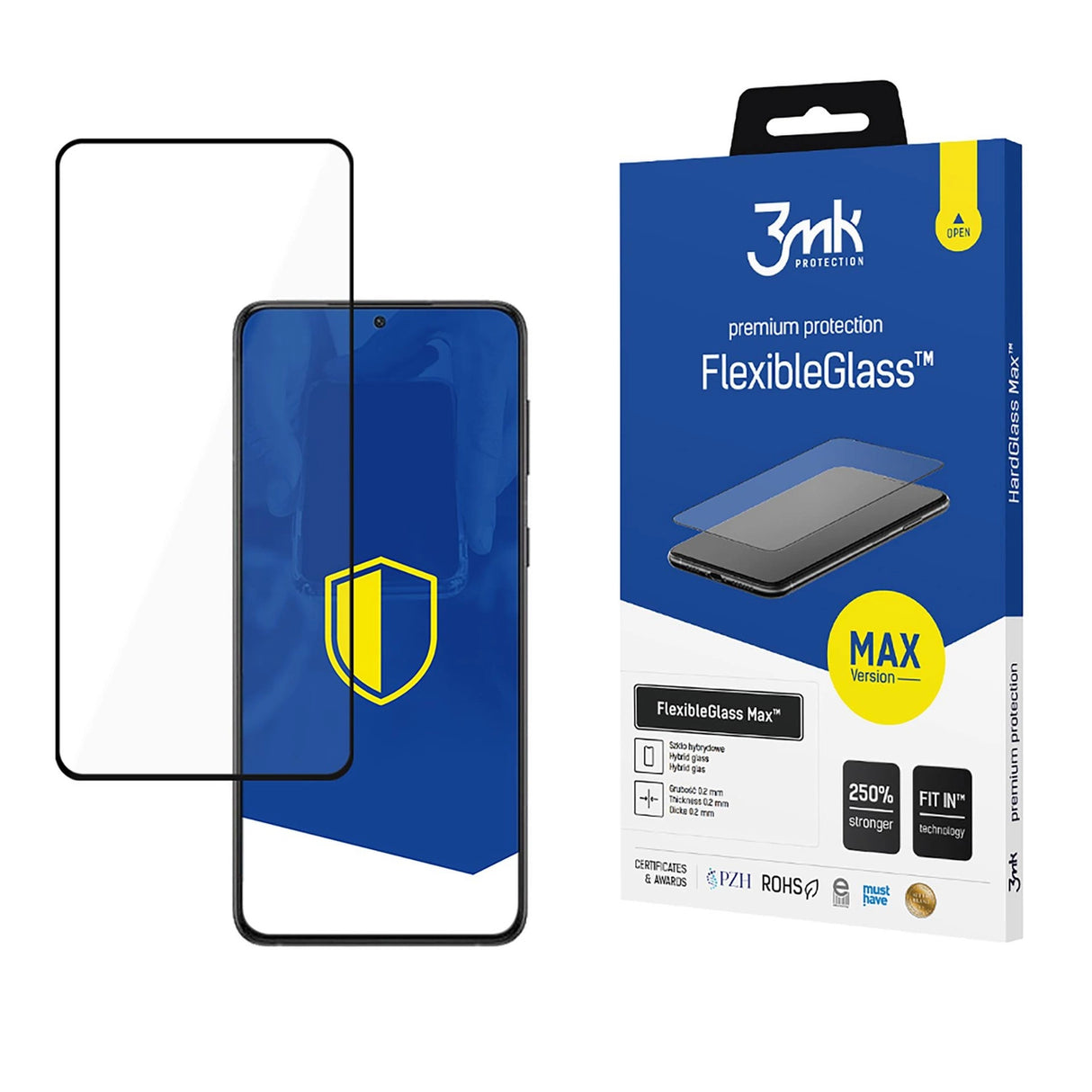 3mk FlexibleGlass MaxTM hybridglas til Samsung Galaxy S22+ 5G