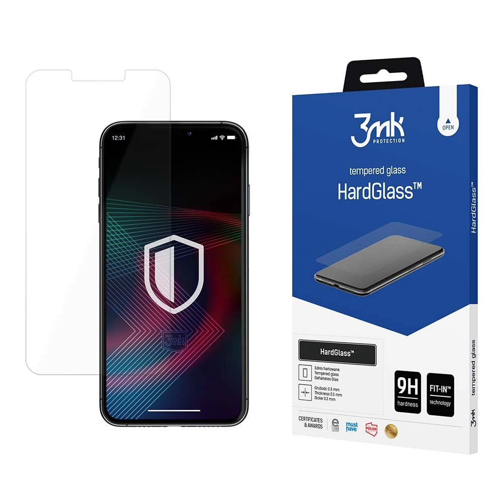 9H 3mk HardGlassTM glas til iPhone 13 / 13 Pro / 14