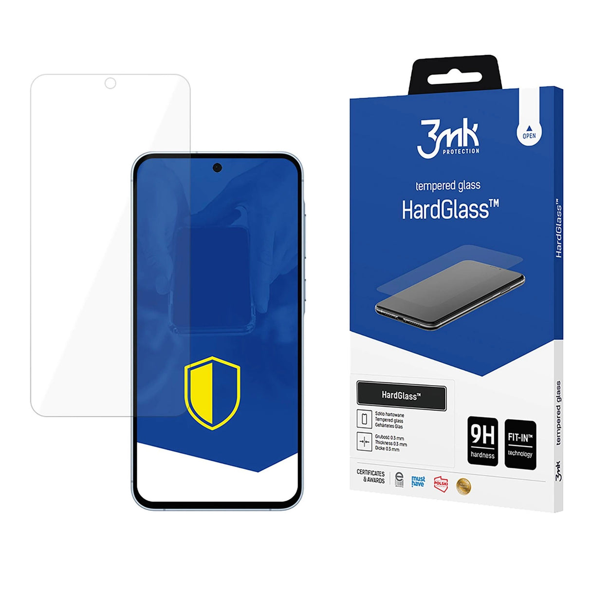 9H 3mk HardGlassTM glas på Samsung Galaxy A55 5G
