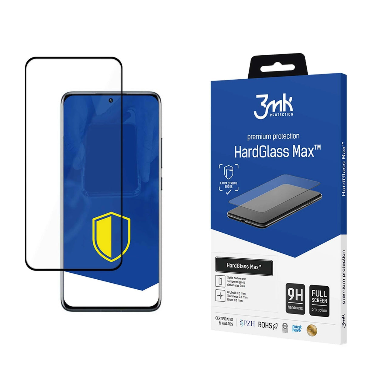 9H 3mk HardGlass MaxTM glas til Xiaomi 12 / 12X