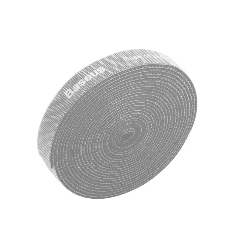 Baseus Rainbow Circle Velcro Stropper 3m Grå