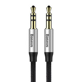 Baseus Yiven Audio Cable 3.5 mandlig Audio M30 1.5M Silver+ Black