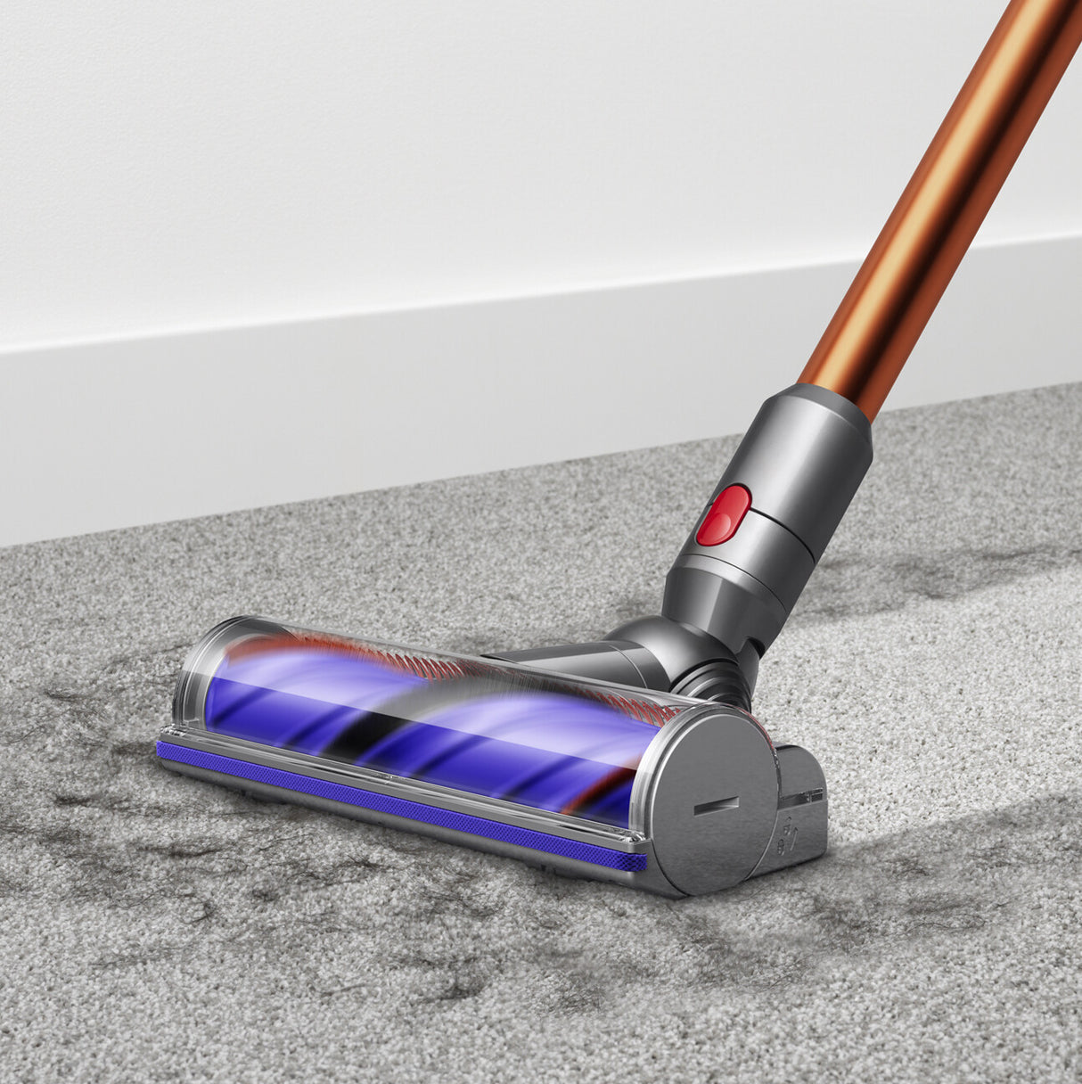Dyson Cyclone V10 Absolute 2-i-1 stangstøvsuger Batteri Dry Poseløs Kobberfarve, Nikkel