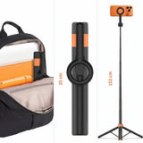Tech Protect L10 S Magsafe Bluetooth Selfie Stick Stativ Sort/Orange