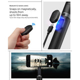 Spigen S581 W Magsafe Bluetooth Selfie Stick Stativ Sort