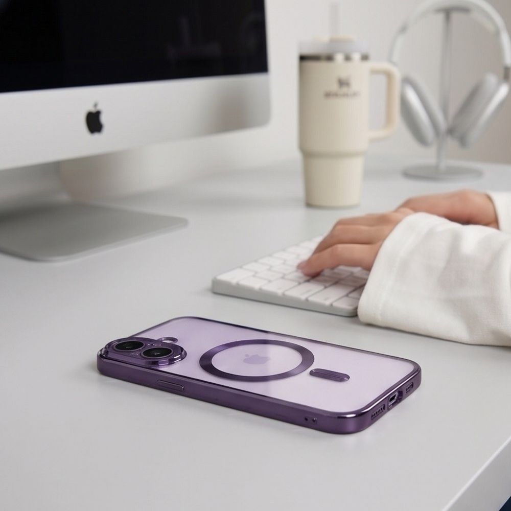 Tech Protect Magflex Magsafe Iphone 17 Shiny Lavendel