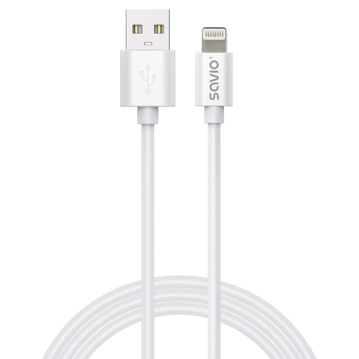 Savio Cl-193 USB-kabel USB 2.0 2 m USB A USB C/Lightning Hvid