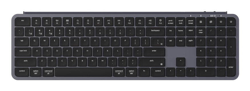 Keychron B6P-K1 tastatur Hjemme/kontor USB + RF Wireless + Bluetooth Grå