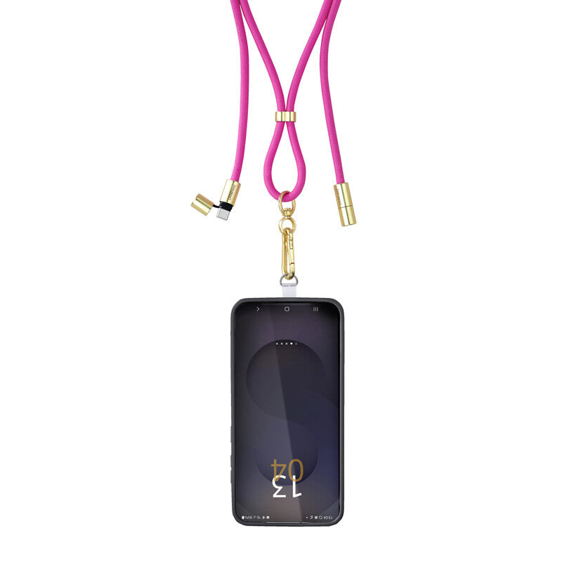 Intenso Handykette als Lade- + Datenkabel USB-C bis 1,65m neon pink USB-kabel USB C Lyserød