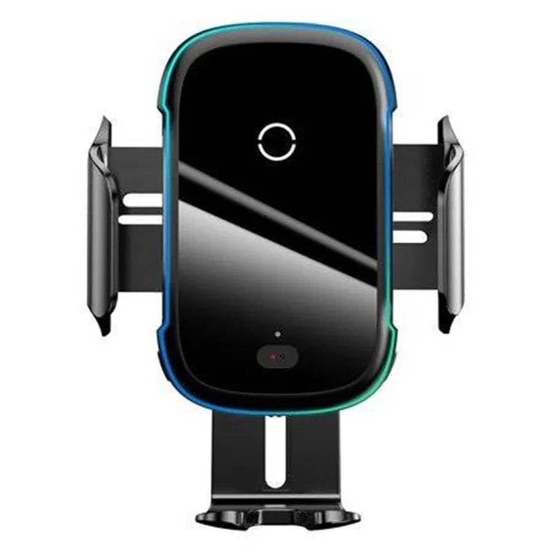 Baseus Light Electric Car Holder med Qi induktiv oplader (Sort)