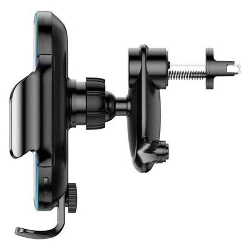 Baseus Light Electric Car Holder med Qi induktiv oplader (Sort)
