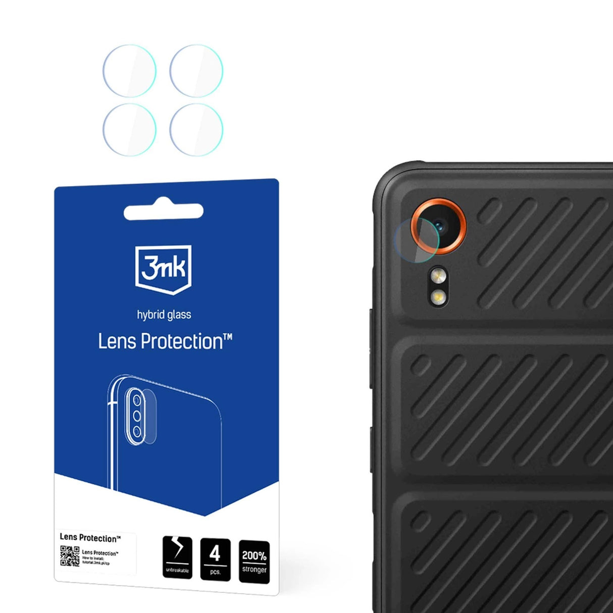 3mk Lens ProtectionTM hybridkameraglas til Samsung Galaxy XCover 7