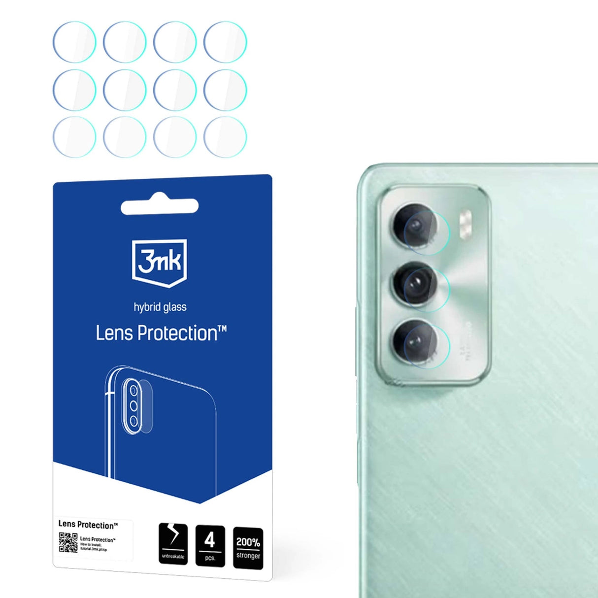 3mk Lens Protection Camera Cover til Oppo Reno 12 Pro